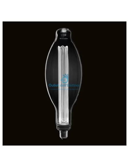 Wiva 12100661 Glasslight e115 fumé e27 4w 2000k